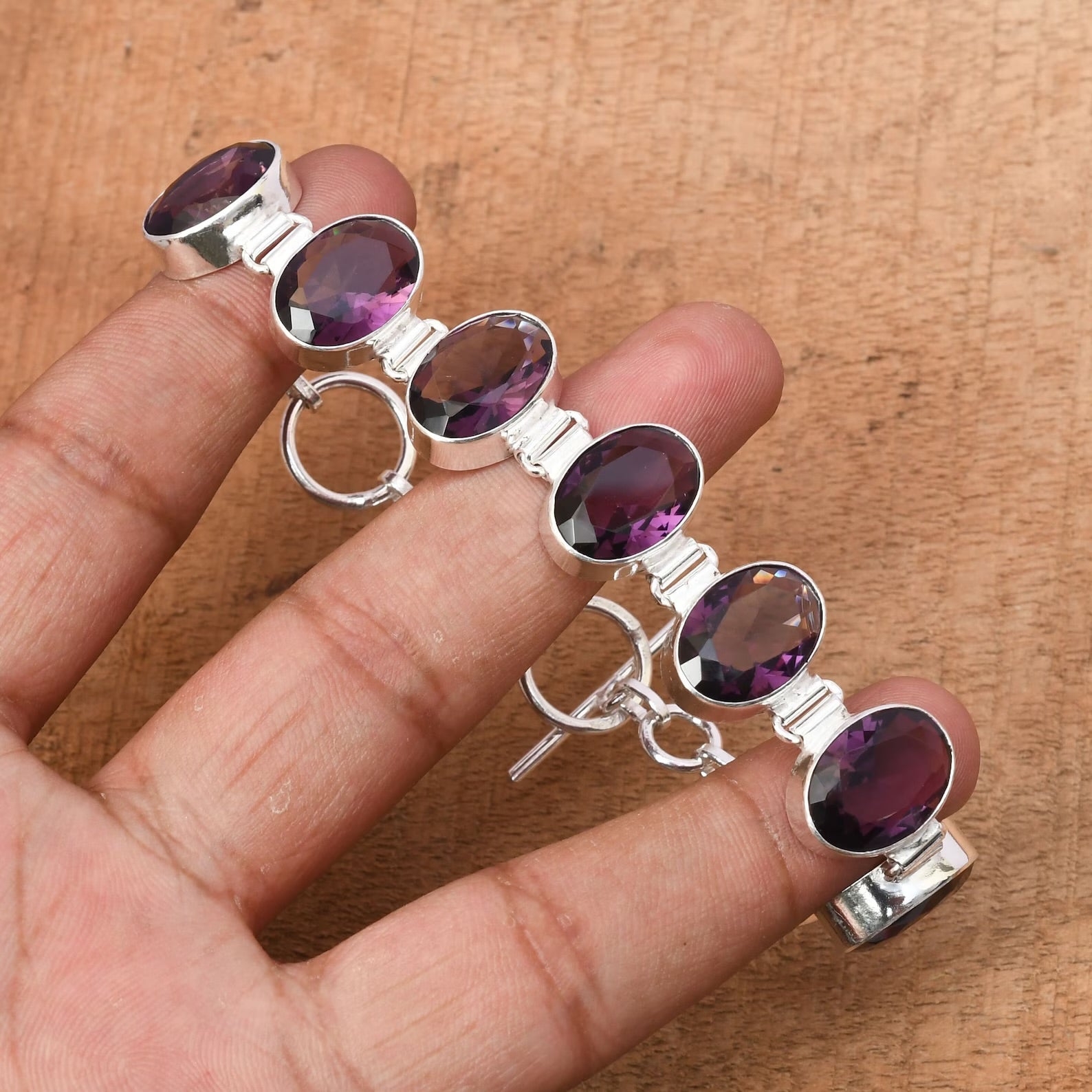 Amethyst Sterling Sterling Bracelet