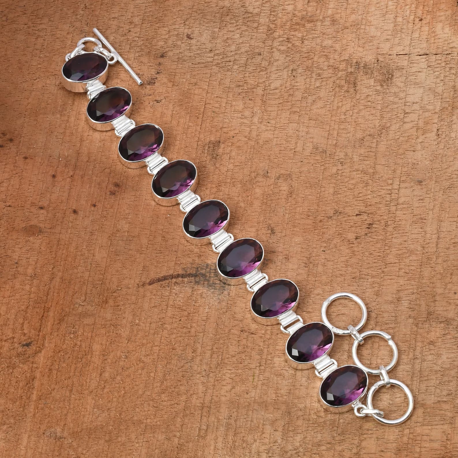 Amethyst Sterling Sterling Bracelet