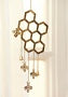 Hexagon Honeycomb Bee Iron Wind Chime