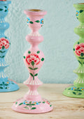 Chrysanthemum Hand Painted Candlestick - PK