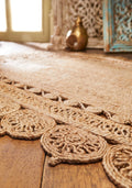 SAFAVIEH Natural Fiber Flonnie French Country Round Jute Rug 3 ft
