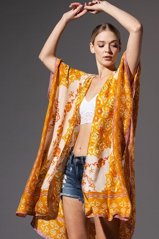 Desert Gold Mandala Kimono