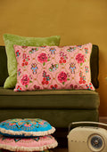 Rose Garden Embroidered Cushion Cover 60x40cm