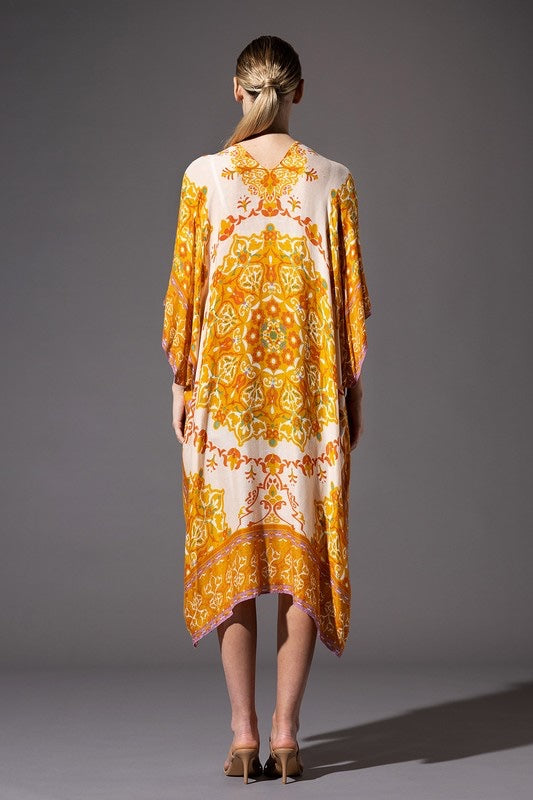 Desert Gold Mandala Kimono