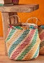 Rainbow Seagrass Basket Large