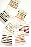 Boho Hair Tie Bracelets -  Set of 5