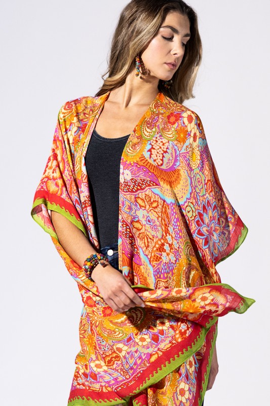 Fireflight Floral Kimono