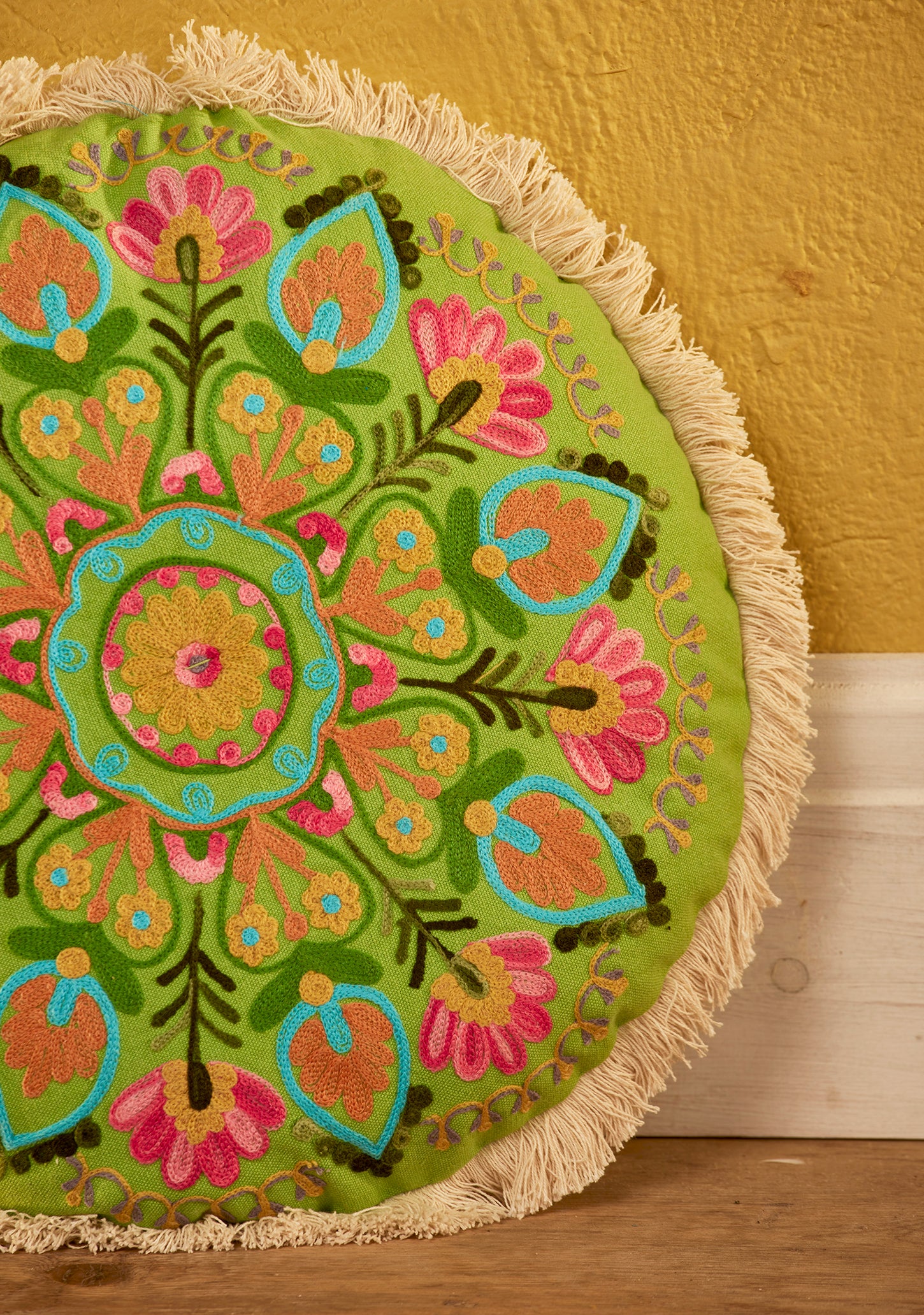 Bohemia Mandala Embroidered Yoga Seat Pad - GR