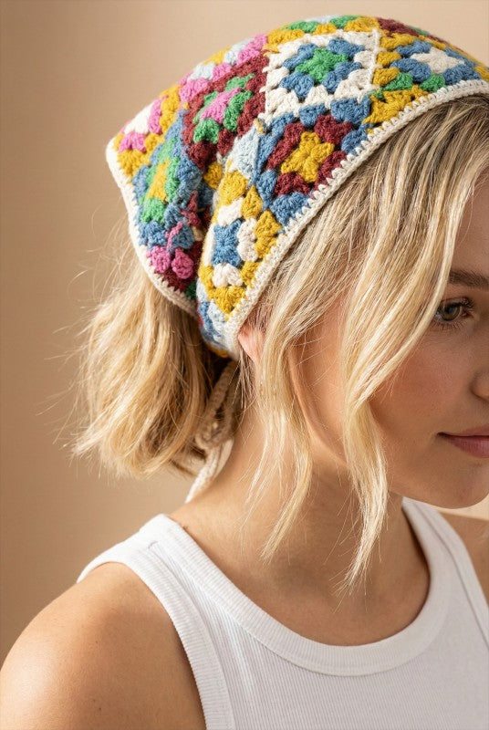 Crochet Head Scarves - Assort